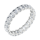 0.10 ct each Emerald Cut Eternity Ring