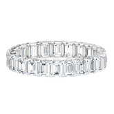 0.10 ct each Emerald Cut Eternity Ring