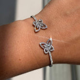 1.5 cttw Butterfly Diamond Bracelet