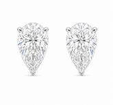 4 Ct each Pear Shape Studs Diamond Earrings