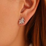 1.55 cttw Rose Cut Diamond Studs Earrings