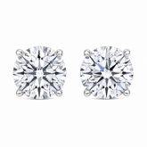 3 Ct each Round Studs Earrings