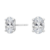 3 ct each Oval cut Stud earrings