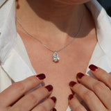 5 Ct Pear Shape Diamond Pendant