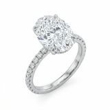 4 ct Oval Lab Grown Diamond Ring
