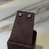 1.53 / 1.65 ct Cushion Studs Diamond Earrings