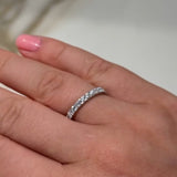 Bague d'éternité en diamants (1,10 carat au total)