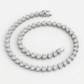 10 cttw Heart Shape Tennis Bracelet