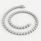 10 cttw Heart Shape Tennis Bracelet