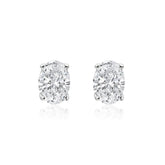 0.50 ct each Petit Oval Stud Earrings