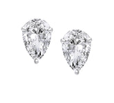 2 ct each Pear shape Stud earrings