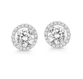1 ct Transformer Round Diamond Stud Earrings