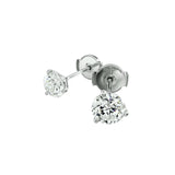 1 ct Martini Round Diamond Stud Earrings