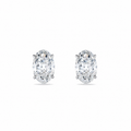 1 ct each Oval studs Diamond Earrings