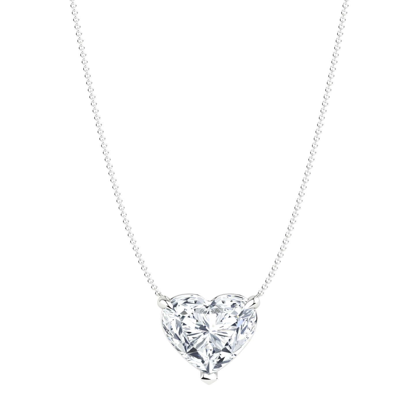 1.5 ct Heart Diamond Pendant