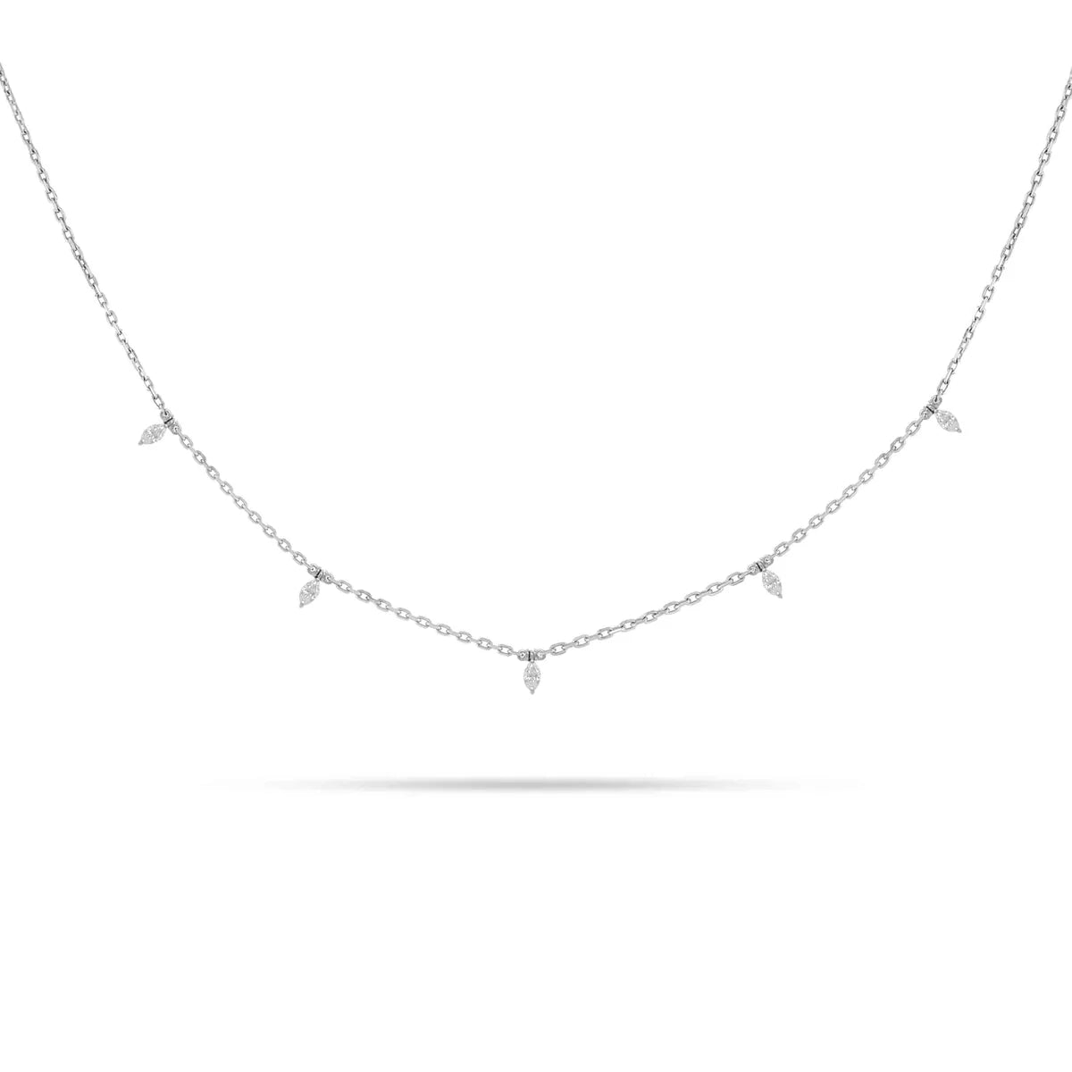 Pendentif diamant marquise 0,40 carat au total