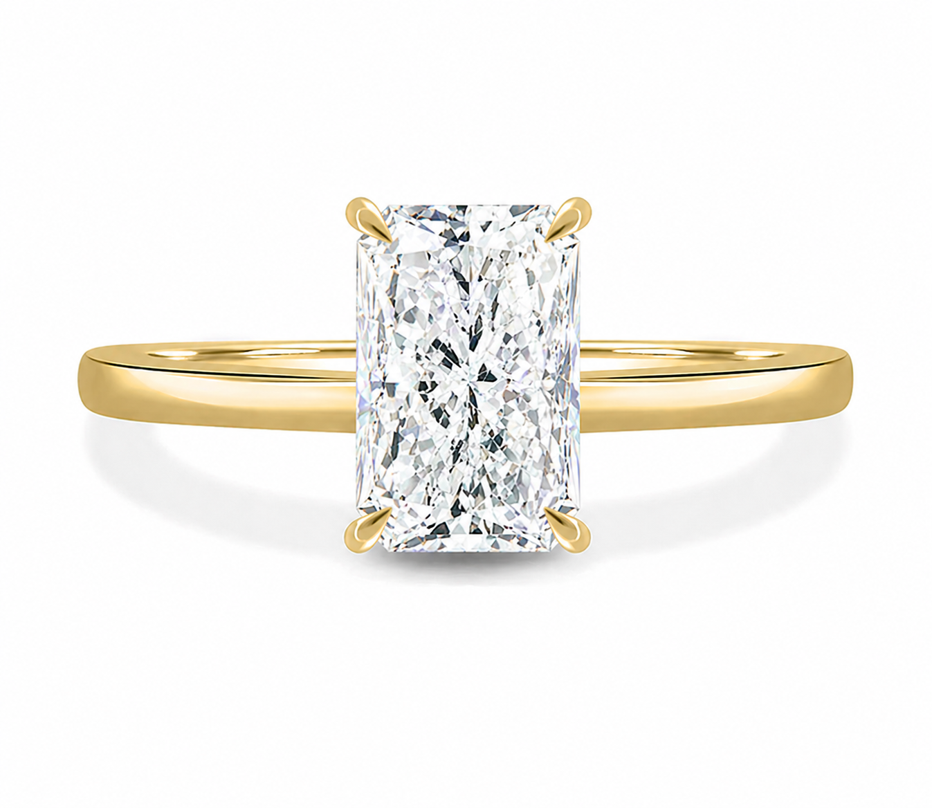 2 Ct Radiant Lab-Grown Diamond Ring