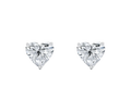1.5 ct each Heart stud earrings