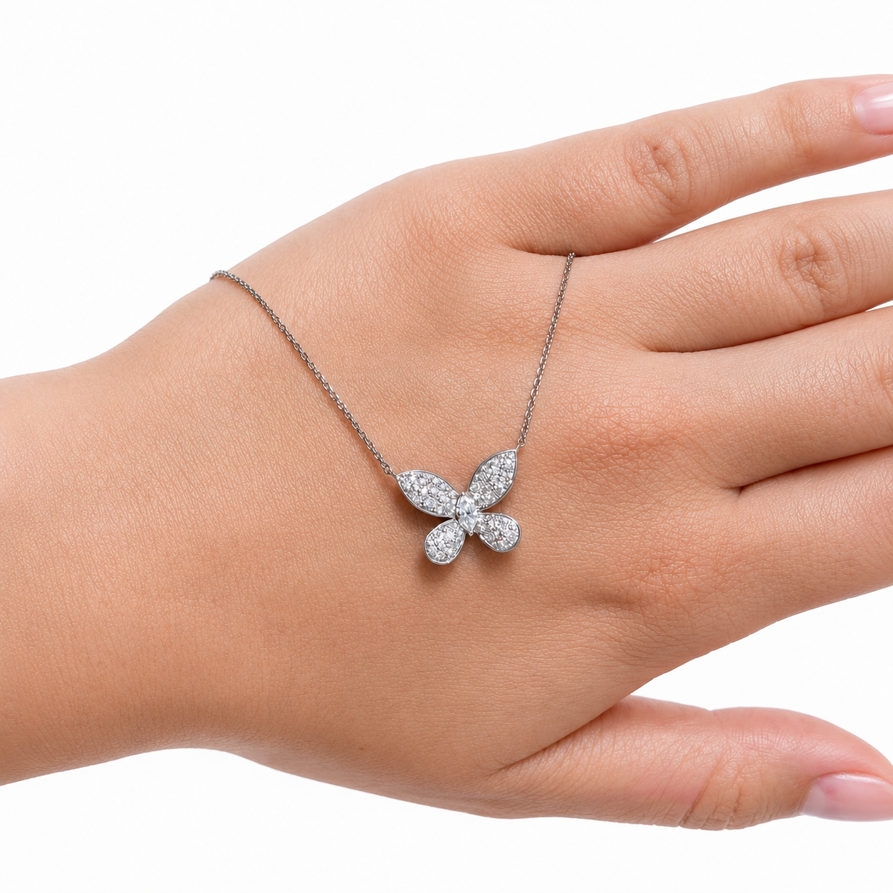 Butterfly Diamond Pendant (Small)
