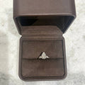 PEAR  SHAPE LAB GROWN Diamond ring WITH SIDE DIAMONDS