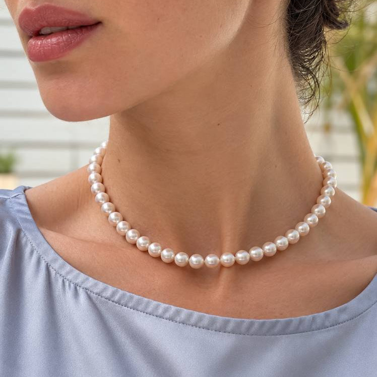 7.5 mm each Akoya Pearl Necklace