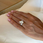 4 Ct Pear Shape Lab-Grown Diamond Ring
