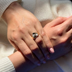 Heart Pinky Lab-Grown Diamond Ring 0.15 ct