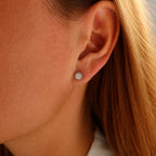 Halo Round Lab-Grown Diamond Stud Earrings 0.5 ct each