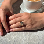 Heart Pinky Lab-Grown Diamond Ring 0.15 ct