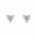 0.90 Ct each Heart studs Diamond Earrings