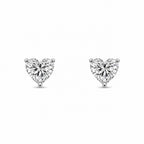0.90 Ct each Heart studs Diamond Earrings