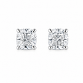 1.5 ct each Cushion Stud Diamond Earrings