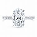 3 Ct Oval Lab Grown Diamond Ring