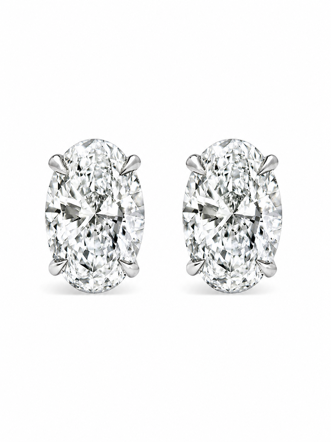 1.5 ct each Oval Studs Earrings