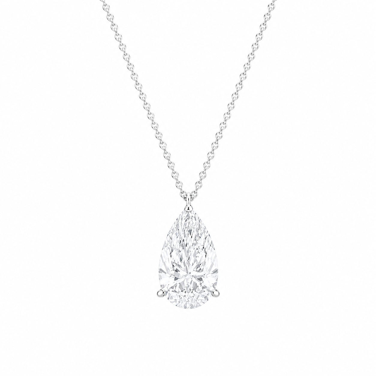 5 Ct Pear Shape Diamond Pendant