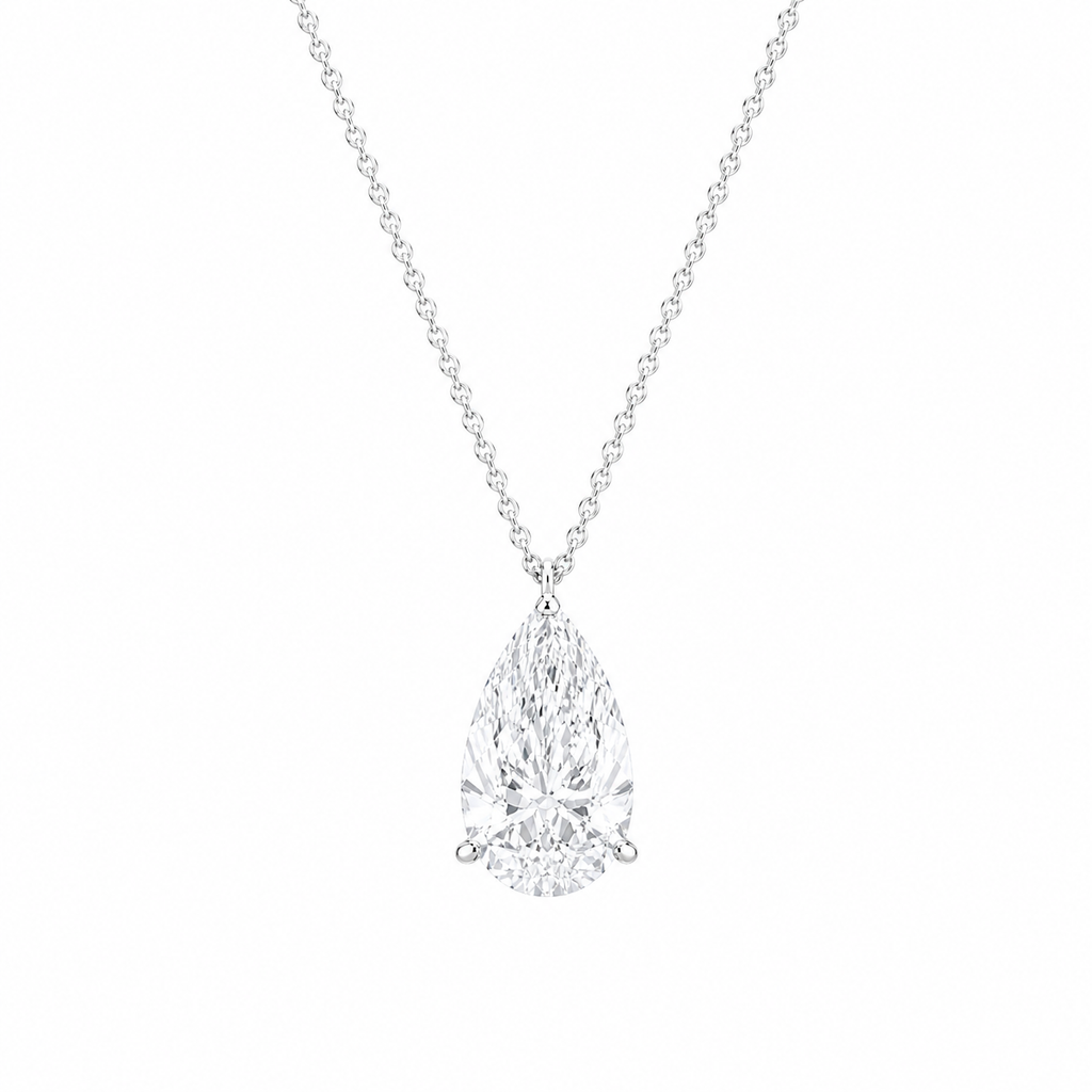5 Ct Pear Shape Diamond Pendant