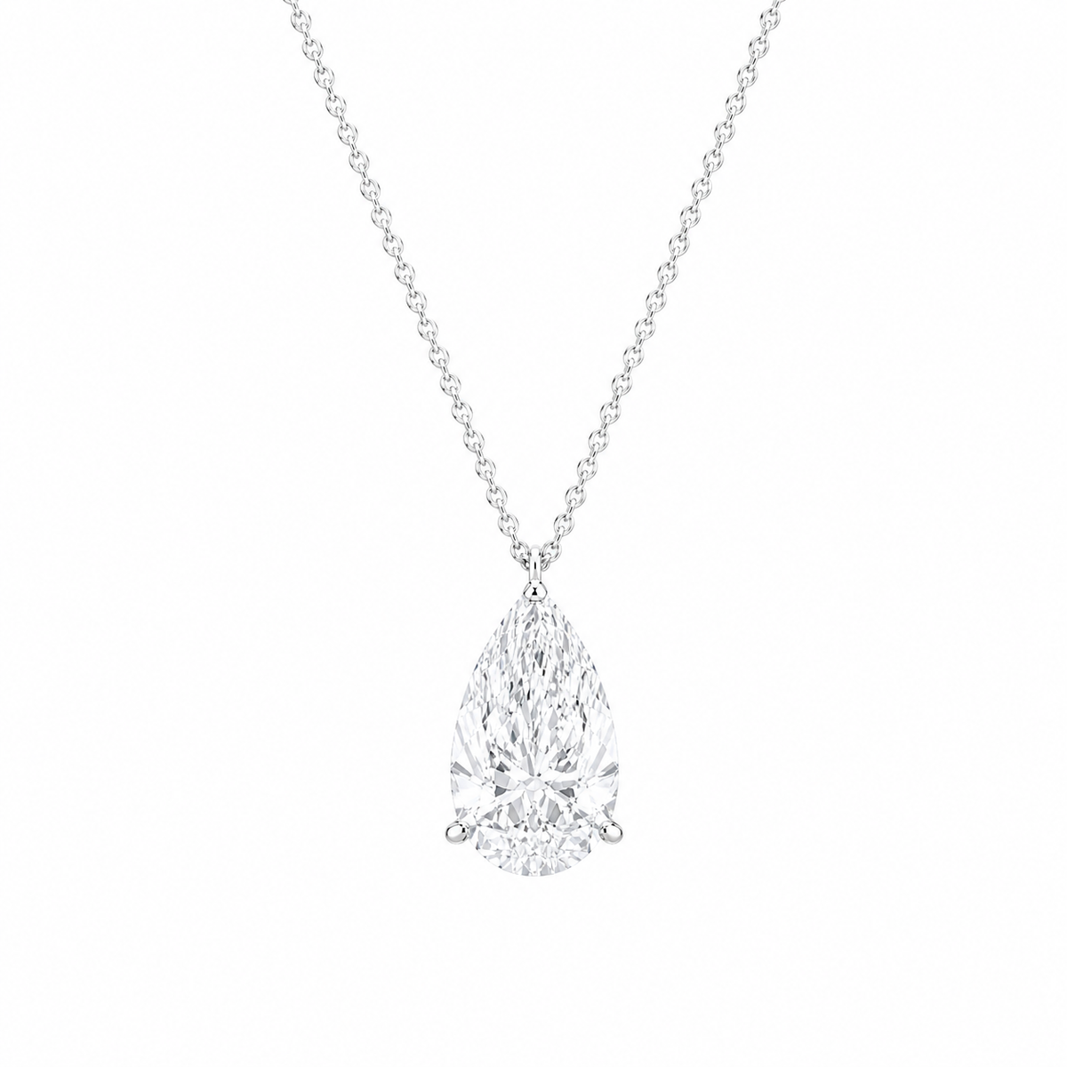 5 Ct Pear Shape Diamond Pendant