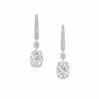 Buy Diamond Oval Drop Earrings