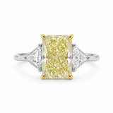 3 ct Fancy Yellow Radiant Ring