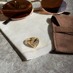 Heart Pinky Lab-Grown Diamond Ring 0.15 ct