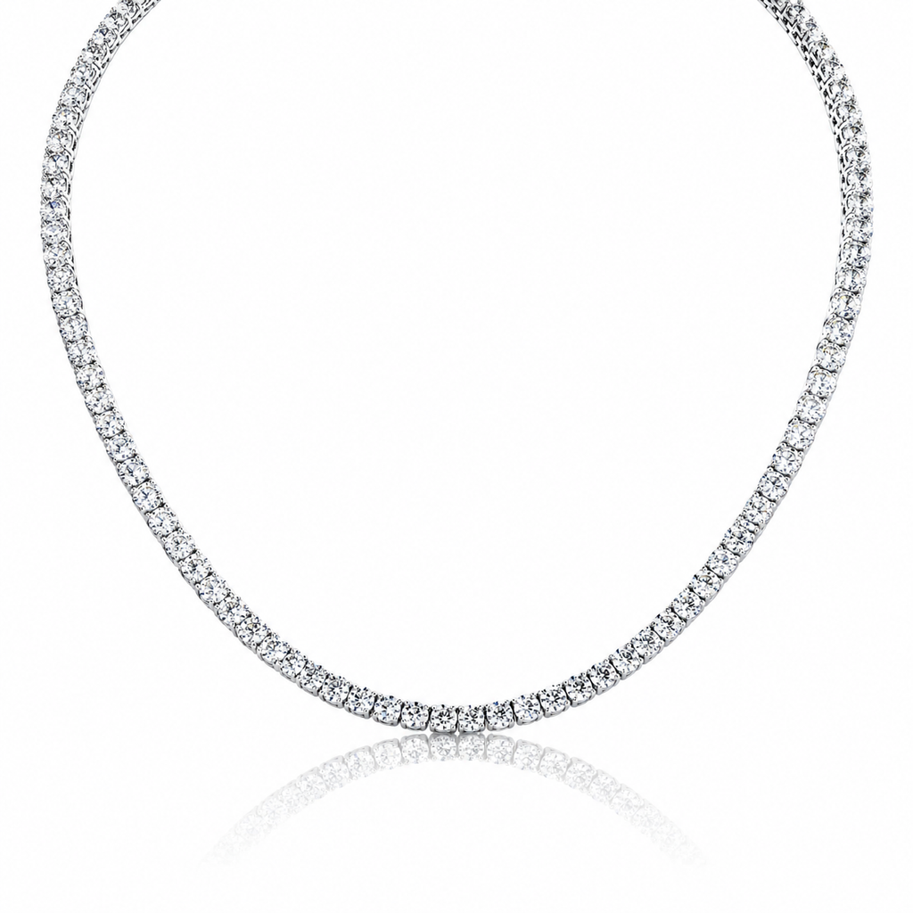 30 cttw  Diamond Tennis Necklace