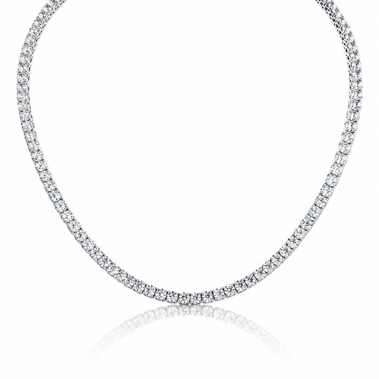 30 cttw  Diamond Tennis Necklace