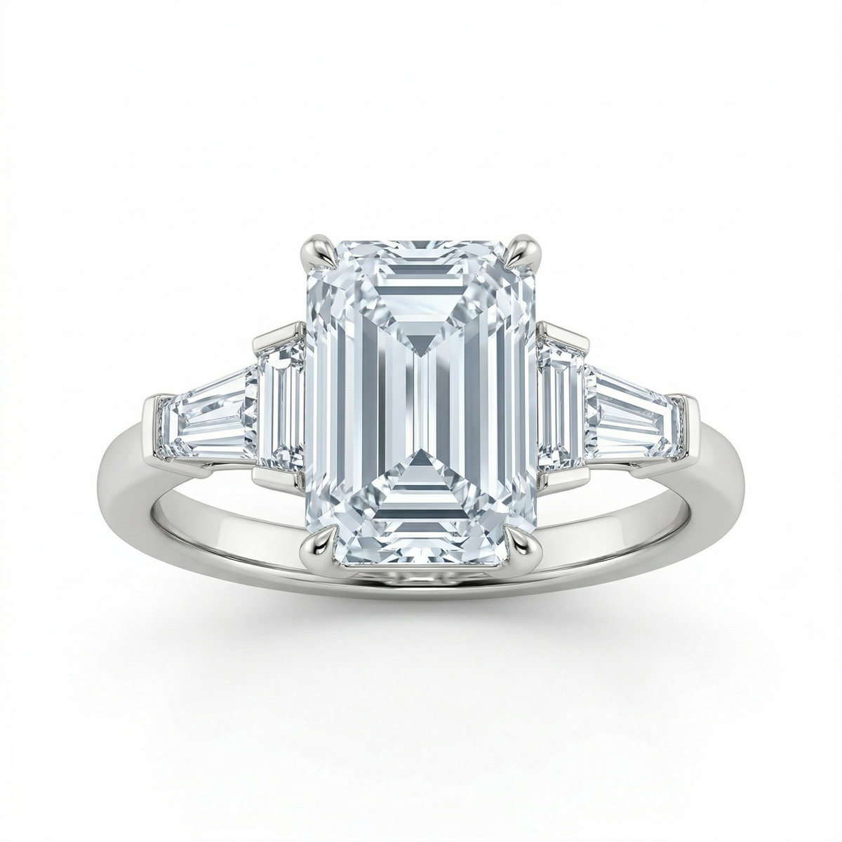 3.01 ct Emerald cut Ring
