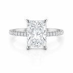 Radiant Lab-Grown Diamond Hidden Halo Ring 5.06 Ct