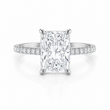 5.06 Ct Radiant Diamond Hidden Halo Ring
