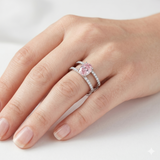 0.50 ct Pink Oval Lab Grown Diamond Ring