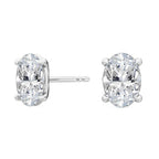 3 ct each Oval cut Stud earrings