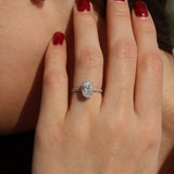 2 Ct Oval Lab Grown Diamond Ring