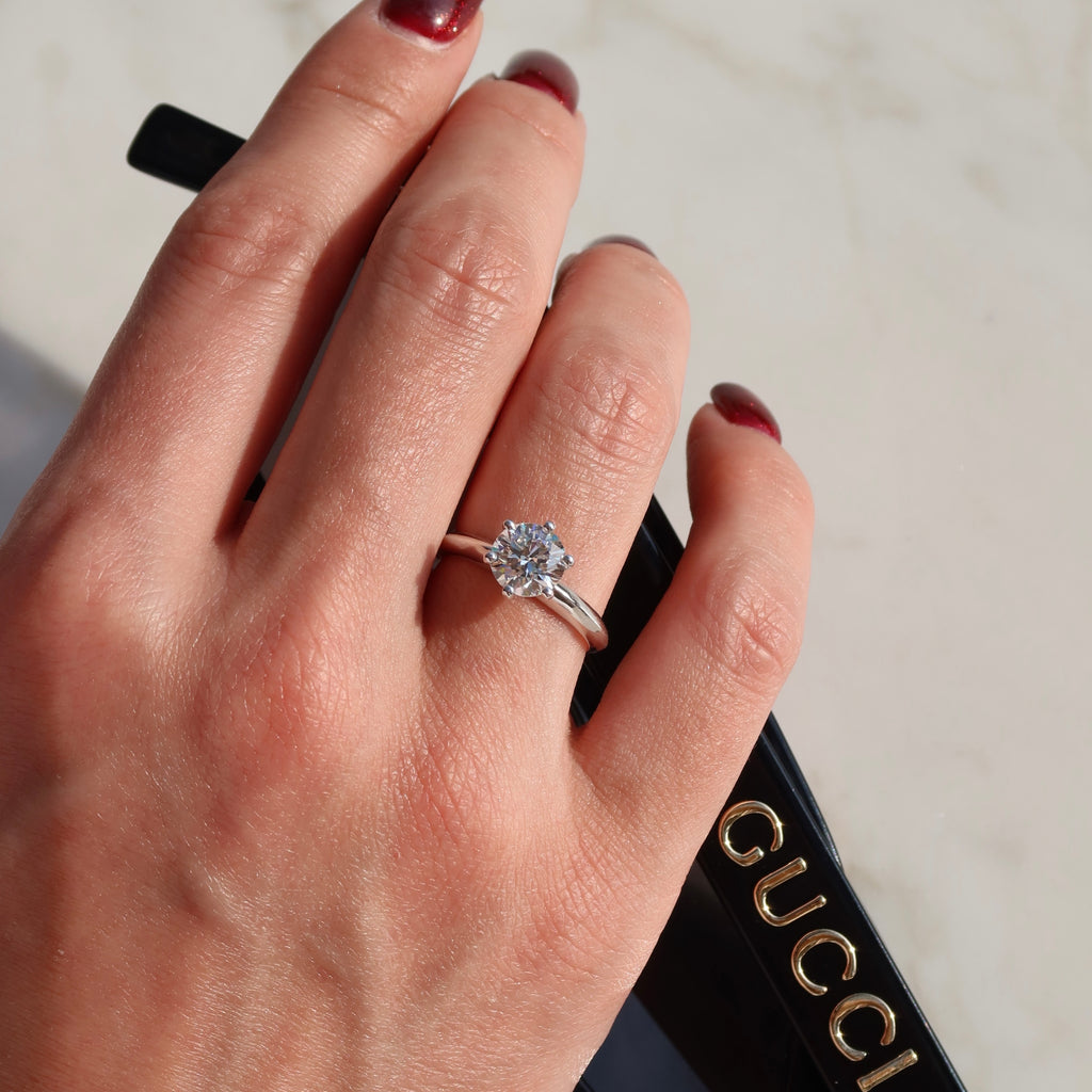 1.56 Ct Round Lab-Grown Diamond Ring