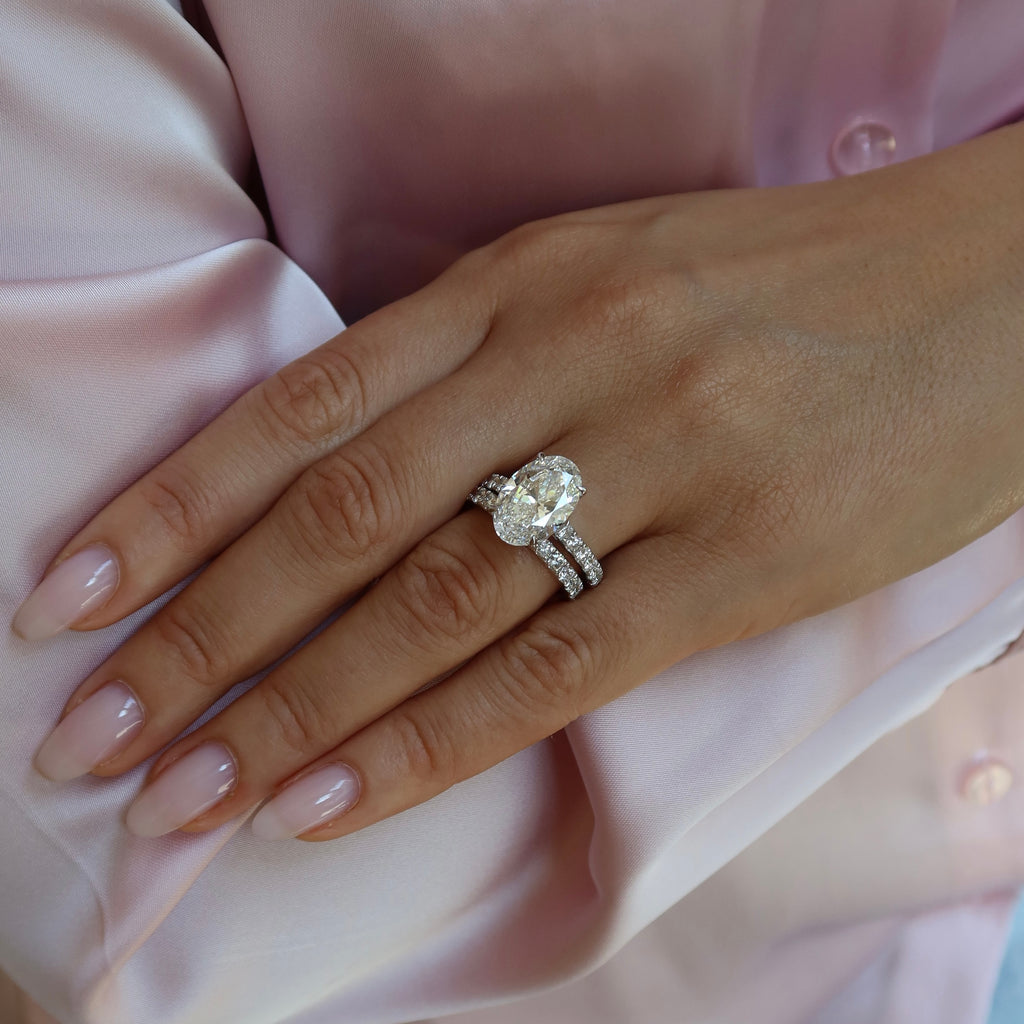 5 Ct Oval Lab-Grown Diamond Ring